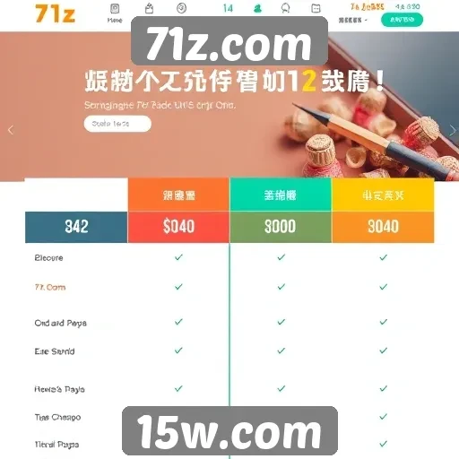 Comparativo de usabilidade entre 71z.com e concorrentes